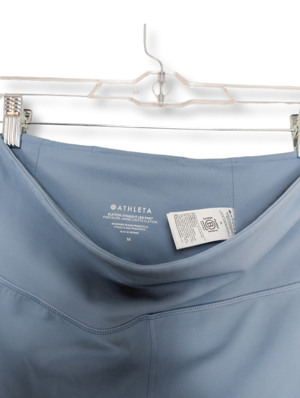😍 Athleta Womens Elation Straight Leg Pant Leggings Blue Size Medium High Rise - Picture 6 of 11